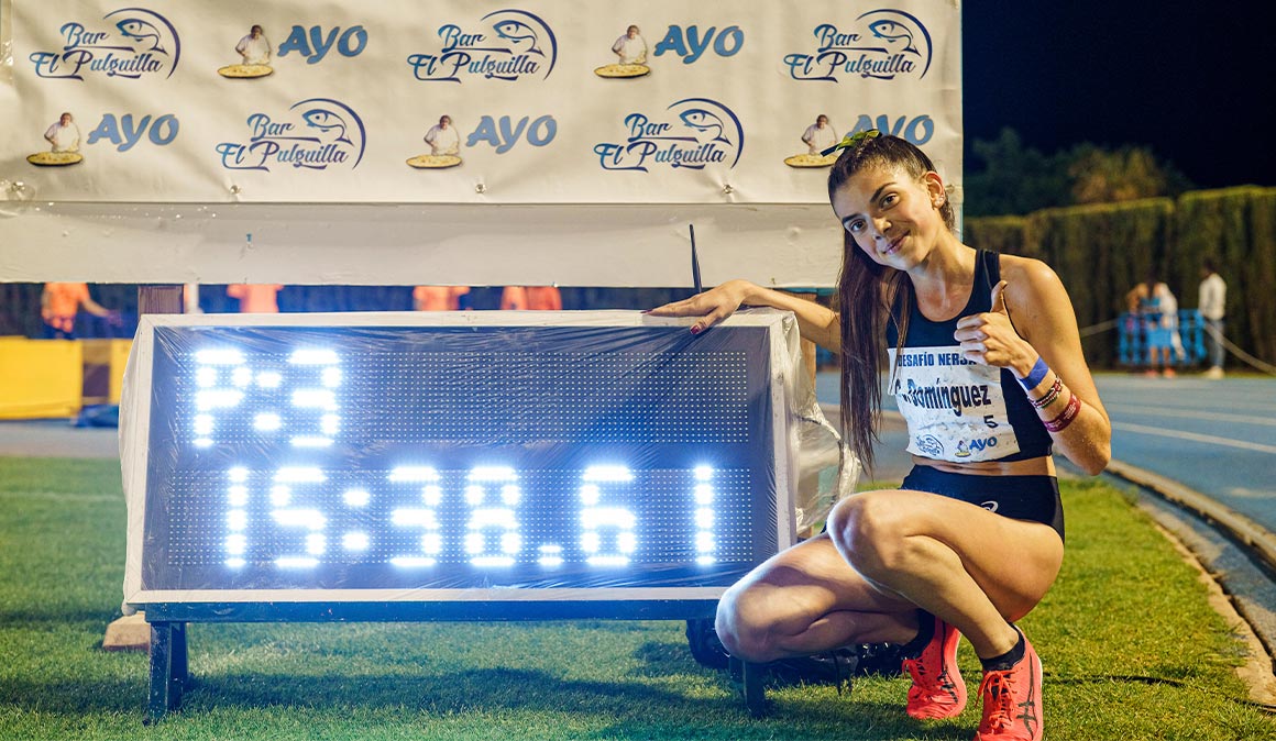 ¡Carla Domínguez destroza en Nerja el récord de España Sub-20 de 5000 metros!