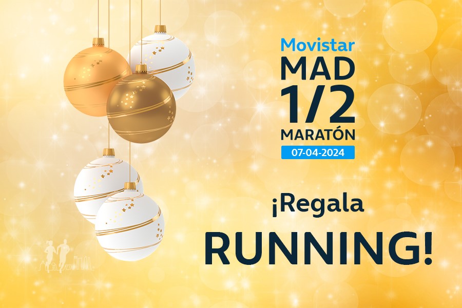 ¡Tenemos el mejor regalo que puedes hacerle a un runner! ¡Regala Movistar Madrid Medio Maratón 2024!