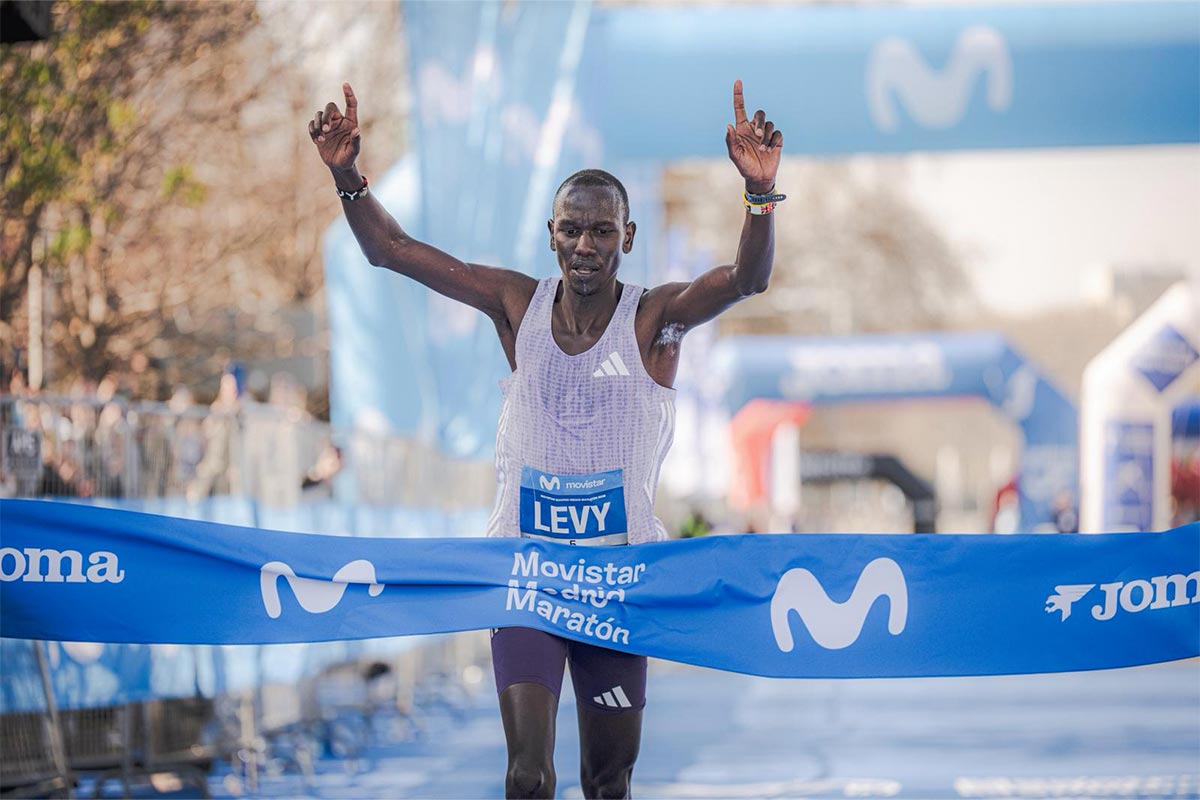 Levy Kibet Chematot (1:00:49) and Ludwina Chepngetich (1:08:30) shine in a record-breaking Movistar Madrid Half Marathon