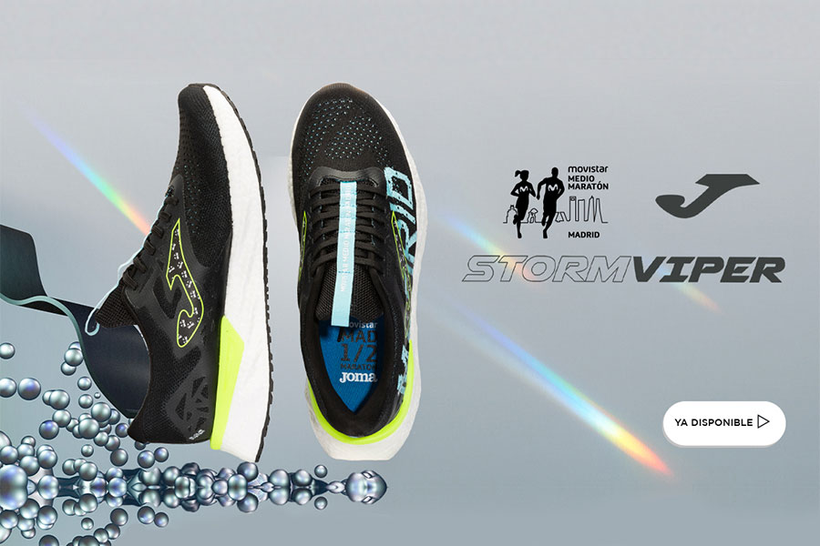 Joma lanza 2.500 unidades de su zapatilla especial “Storm Viper Madrid” del Movistar Madrid Medio Maratón 2022