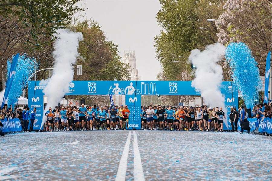 La gran fiesta del running citará a 31.000 corredores este domingo en el Movistar Madrid Medio Maratón y la carrera ProFuturo