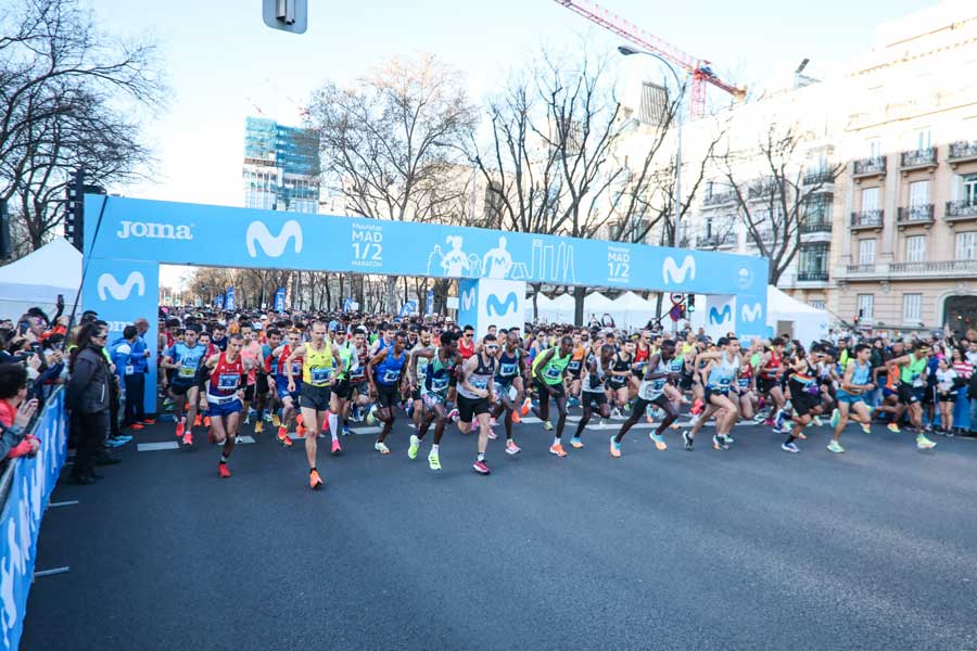 Aderaw and Kipkoech win the Movistar Madrid Half Marathon 2023