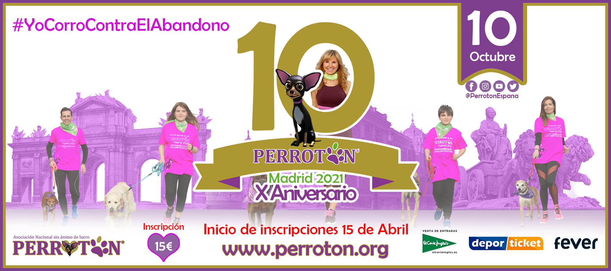 15 de Abril: Inicio de Inscripciones para Perrotón Madrid 2021 - 10º Aniversario Perrotón España