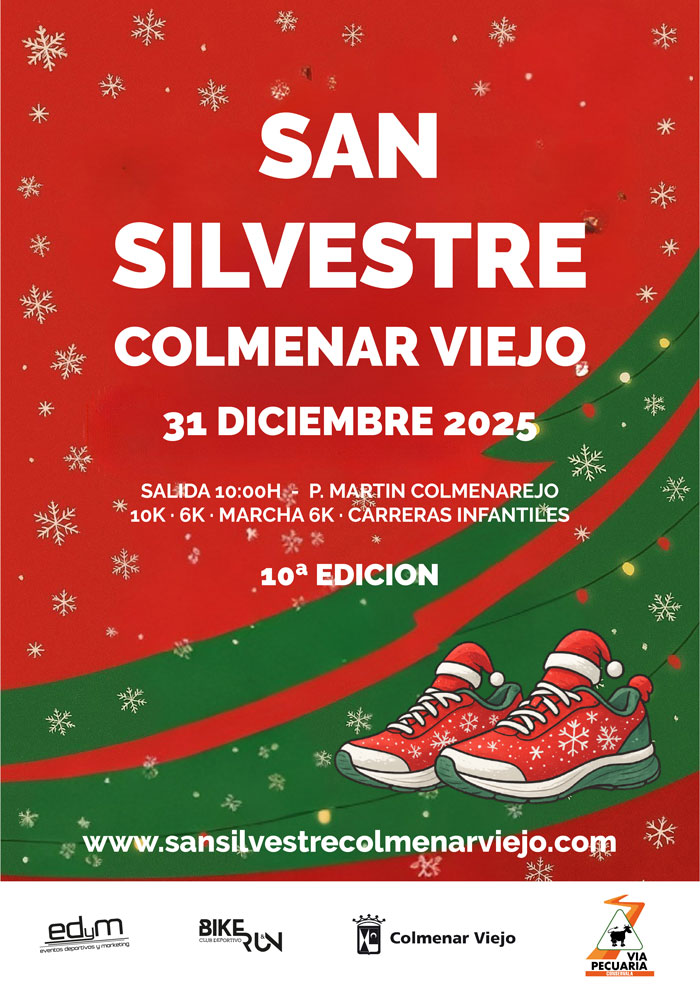¡ABIERTAS LAS INSCRIPCIONES! LLEGA LA SAN SILVESTRE COLMENAR VIEJO 2025