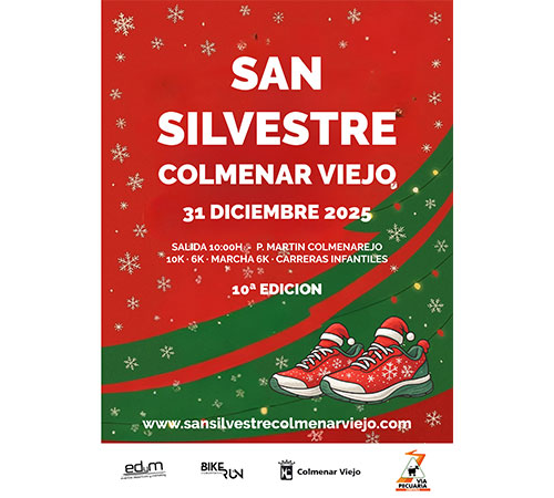 ¡ABIERTAS LAS INSCRIPCIONES! LLEGA LA SAN SILVESTRE COLMENAR VIEJO 2025