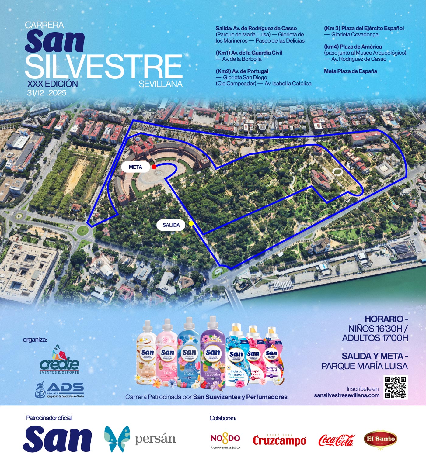 ¡Ya disponible el recorrido oficial de la San Silvestre Sevillana!