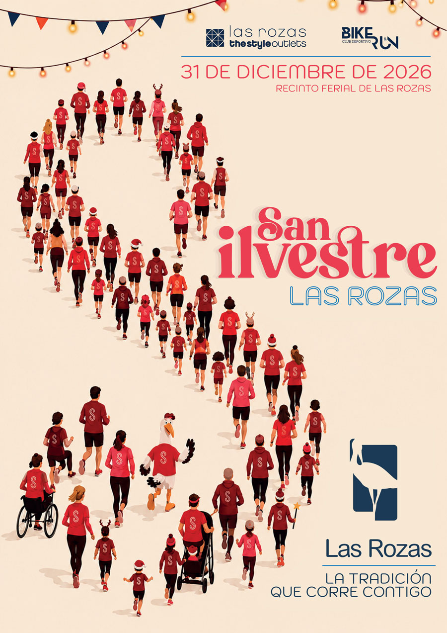 Cartel San Silvestre Las Rozas, 31 de diciembre de 2026, Recinto Ferial de Las Rozas