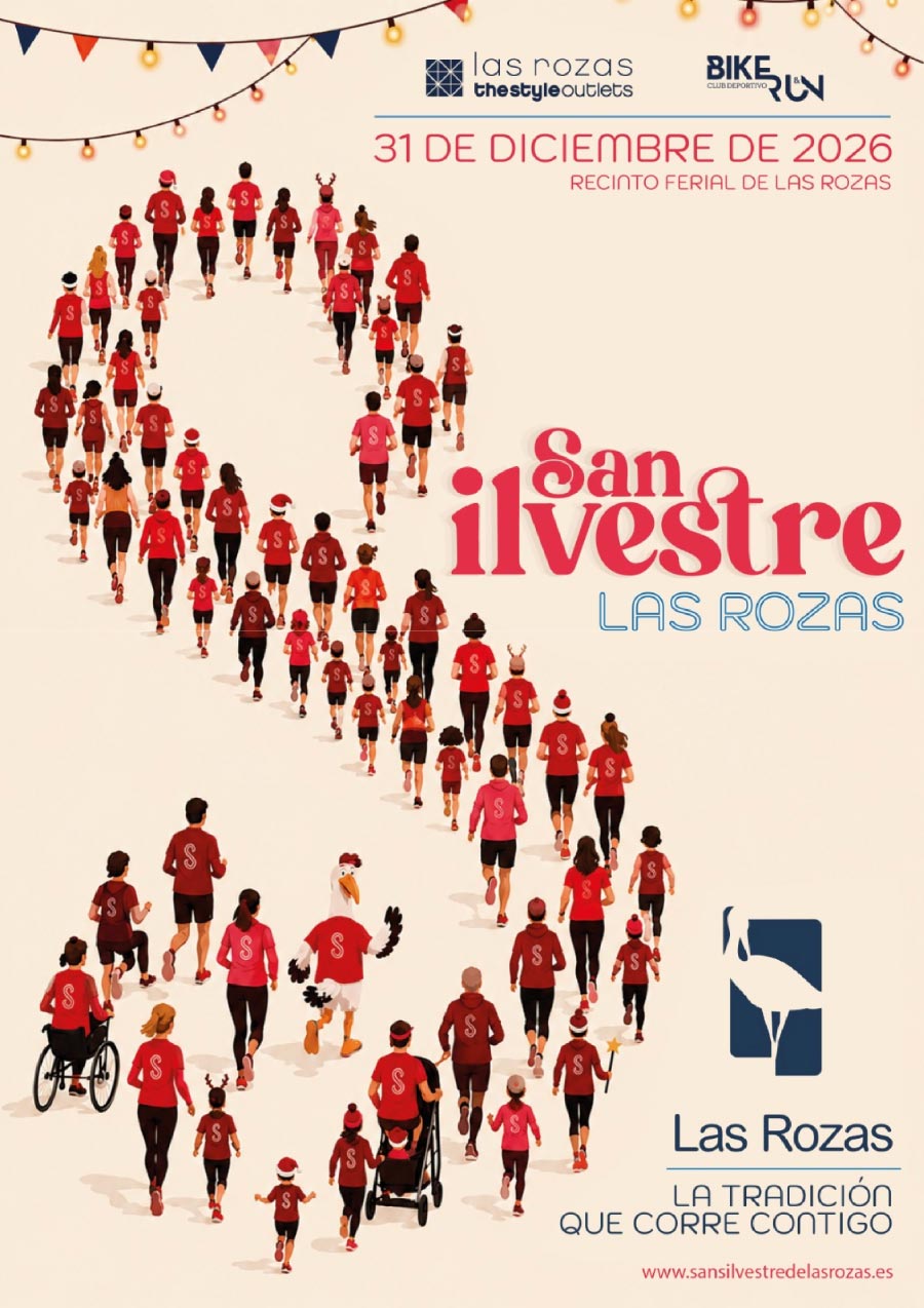 Cartel San Silvestre Las Rozas, 31 de diciembre de 2026, Recinto Ferial de Las Rozas