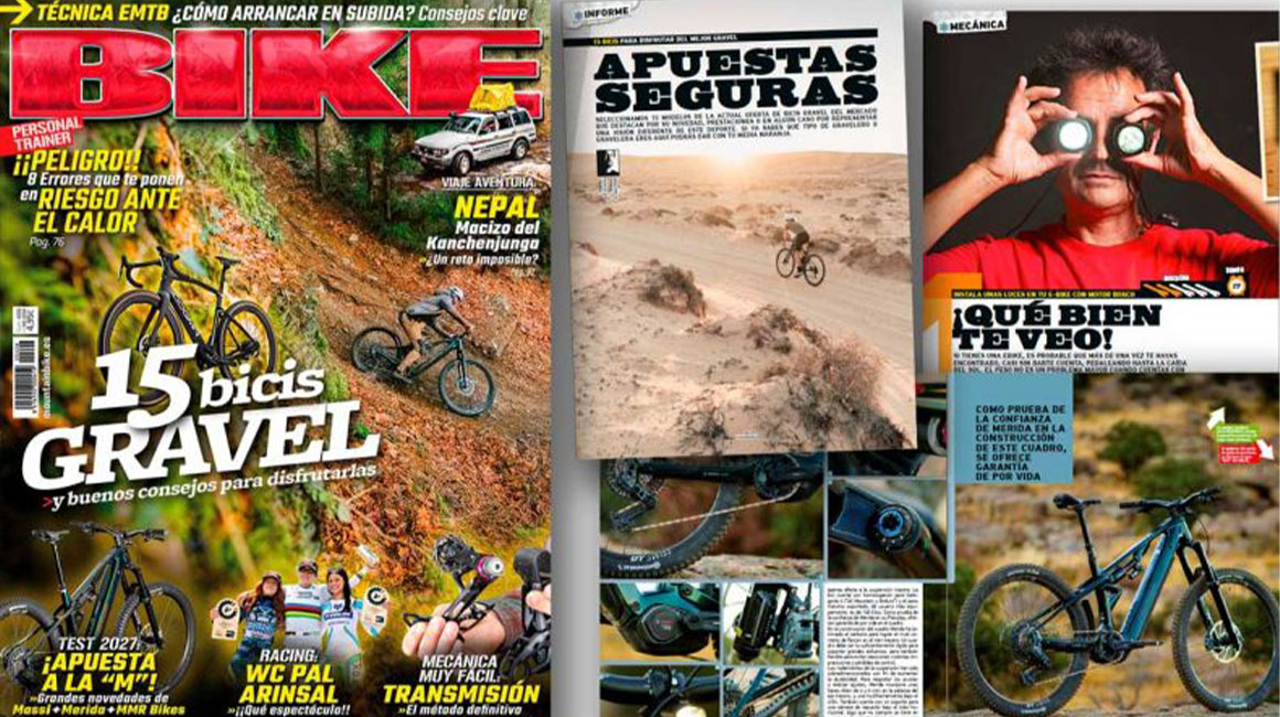 15 modelos de GRAVEL en el nuevo número de la revista BIKE