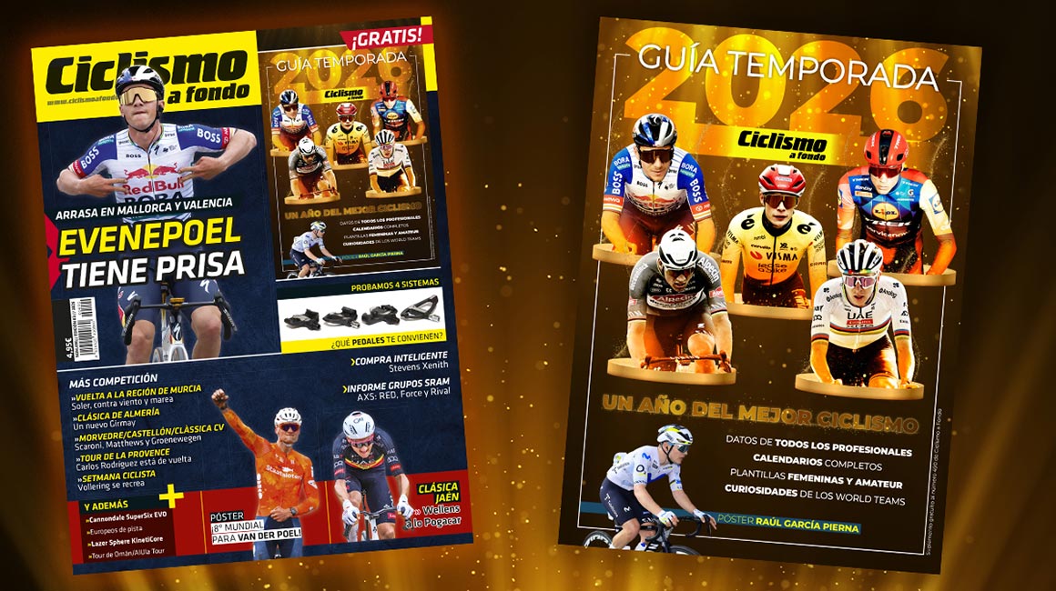 Ya está a la venta el número de marzo de Ciclismo a Fondo con la Guía de la Temporada