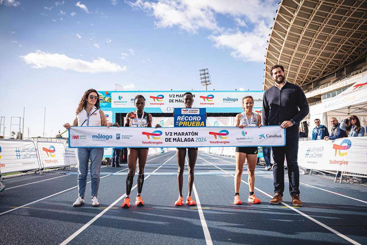 El TotalEnergies ½ Maratón de Málaga marca un nuevo hito con un estratosférico récord femenino