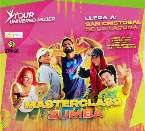 Maratón de zumba en el Tour Universo Mujer de San Cristóbal de La Laguna