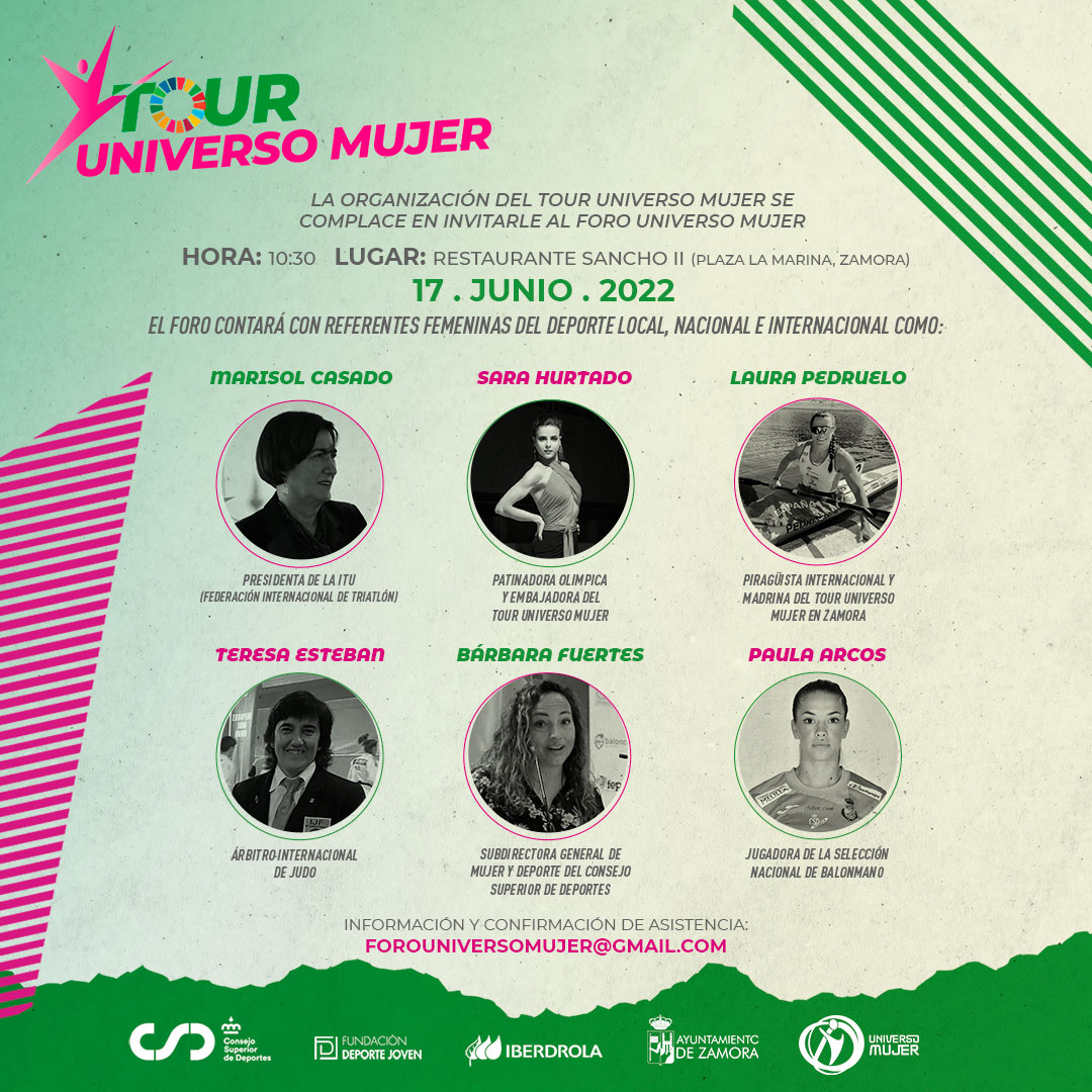Elenco de estrellas en el Foro del Tour Universo Mujer en Zamora