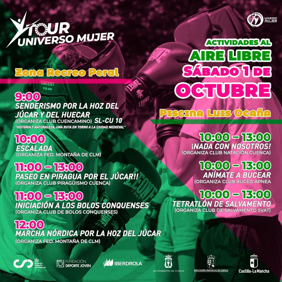 Gran novedad de actividades en el Tour Universo Mujer de Cuenca