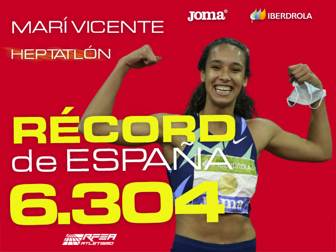María Vicente, nuevo récord en heptatlón
