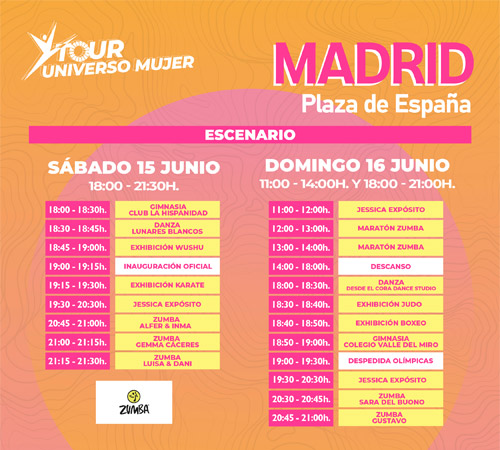 La Plaza de España se llena de ritmo con el TourUniverso Mujer: actividades y horarios