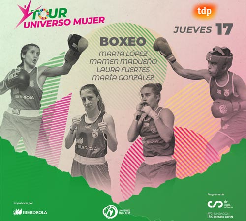 Tributo al boxeo femenino en la Plaza de Colón