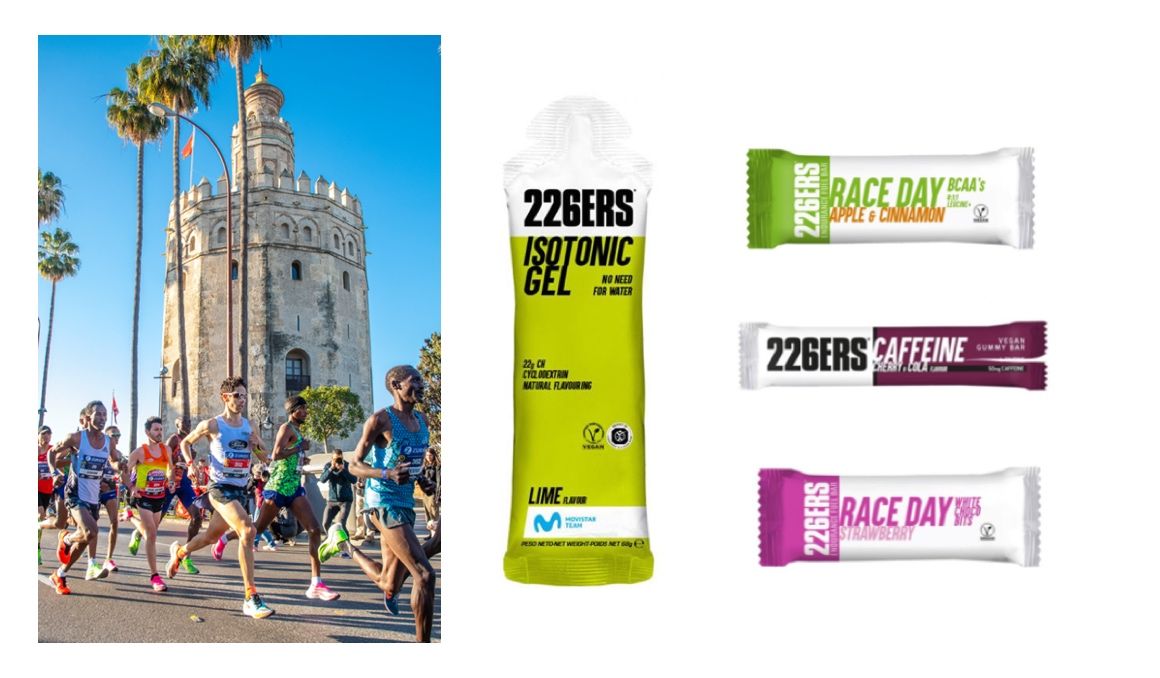 Así serán los avituallamientos con productos 226ERS del Zurich Maratón de Sevilla