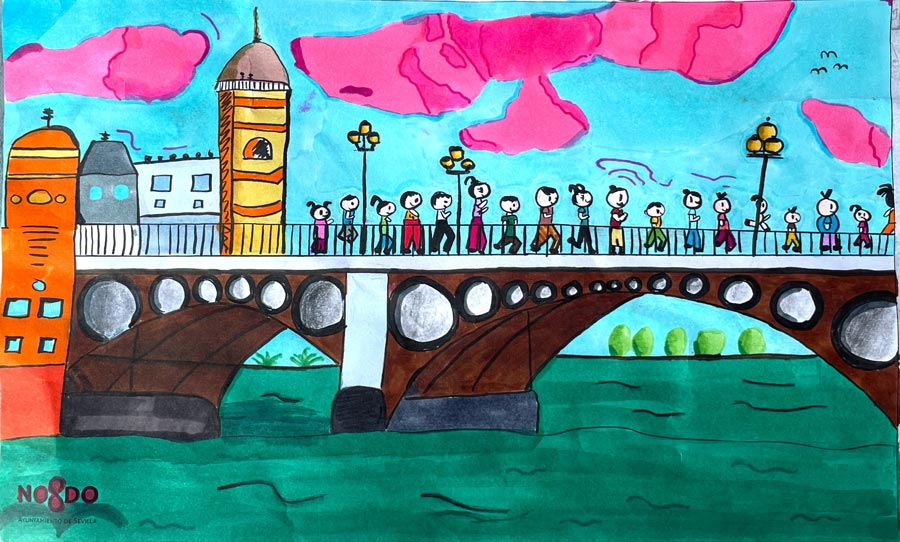 Ya tenemos a los ganadores del concurso infantil de dibujo del Zurich Maratón de Sevilla 2024