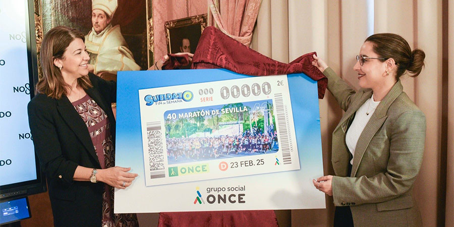 El Ayuntamiento acoge la presentación del cupón de la ONCE dedicado al 40 Zurich Maratón de Sevilla