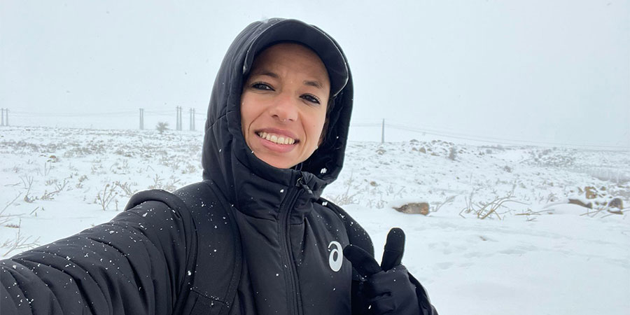 Fátima Ouhaddou: “Estoy entrenando entre la nieve para el maratón de Sevilla”