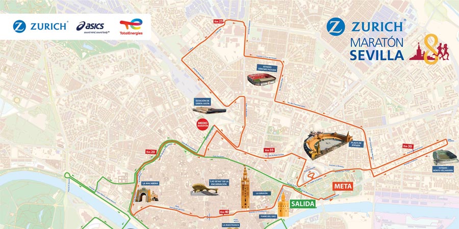 El Zurich Maratón de Sevilla 2026 mejora su recorrido