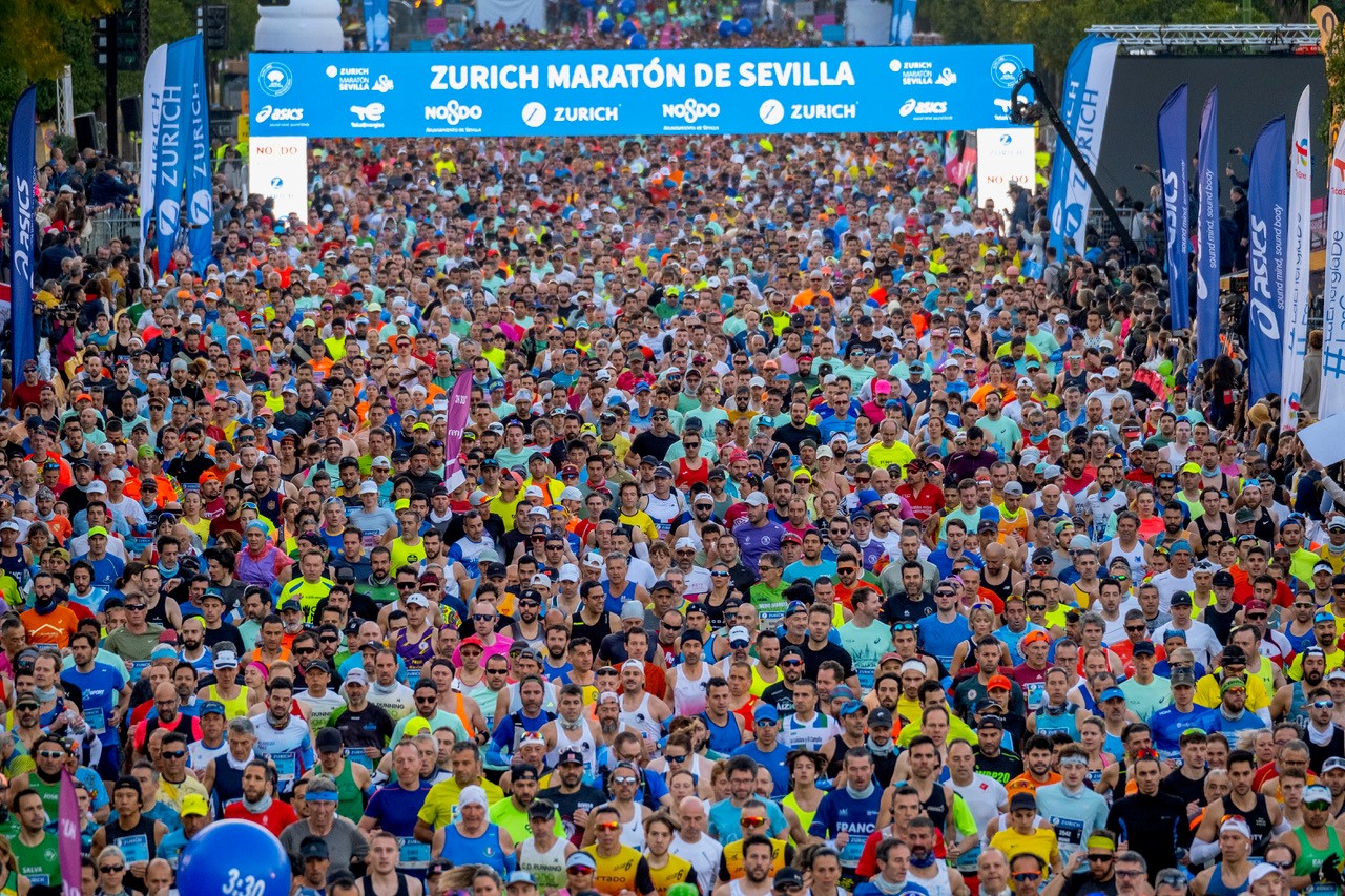 The Zurich Maraton de Sevilla increases the number of registrations to beat its historical record of participation in 2025 