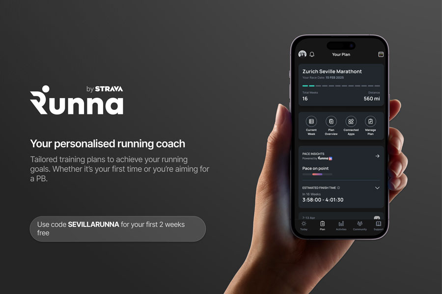 Runna is the official coach of the Zurich Seville Marathon! 