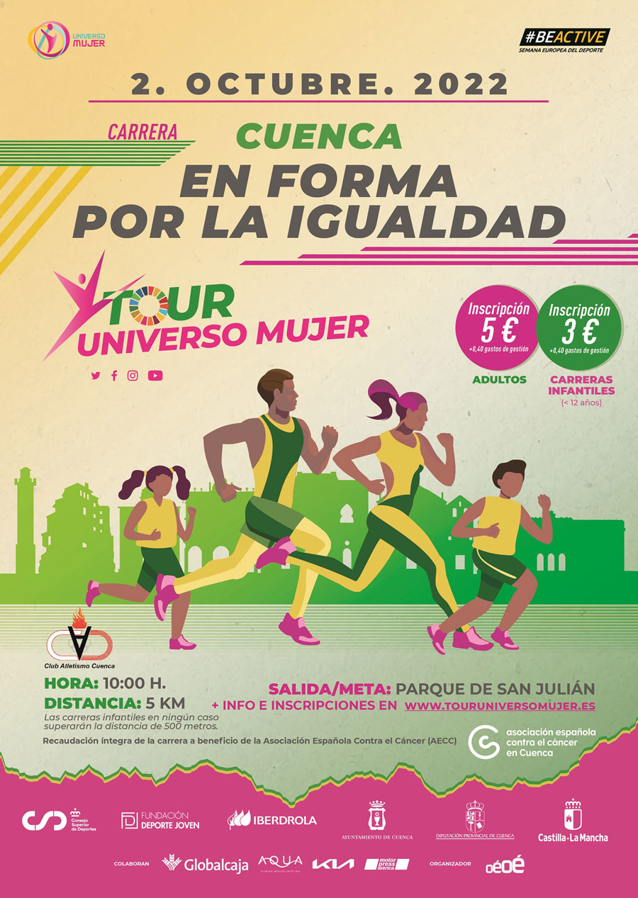 Marcha-Carrera por la Igualdad. Tour Universo Mujer. Cuenca