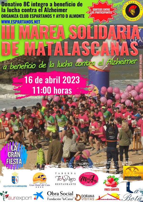 III Carrera/Caminata Solidaria Lucha contra el Alzheimer, Playa de Doñana - Matalascañas