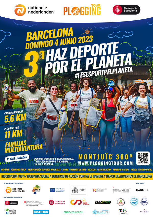 Carrera Haz Deporte por el Planeta - Nationale Nederlanden Plogging Tour Barcelona