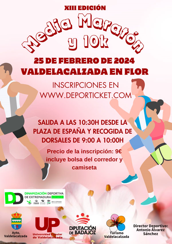XIII Media Maratón y VII 10K Valdelacalzada en Flor