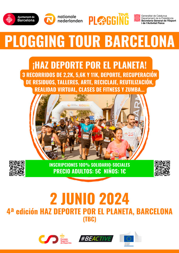 Carrera Haz Deporte por el Planeta - Nationale Nederlanden Plogging Tour Barcelona