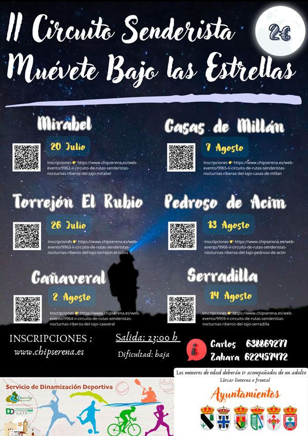 II Circuito Senderista Muévete Bajo las Estrellas Mirabel. Mancomunidad Riberos del Tajo