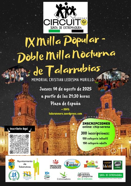 IX Edición de las Millas Nocturnas – Memorial Cristian Ledesma Murillo
