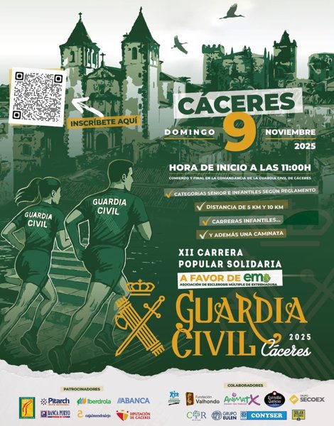XII Carrera Solidaria Virgen del Pilar Cáceres 2025