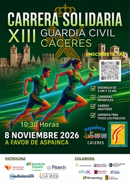 Carrera Solidaria Virgen del Pilar Cáceres